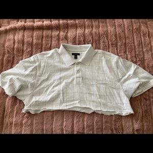 Cropped Collard Shirt
